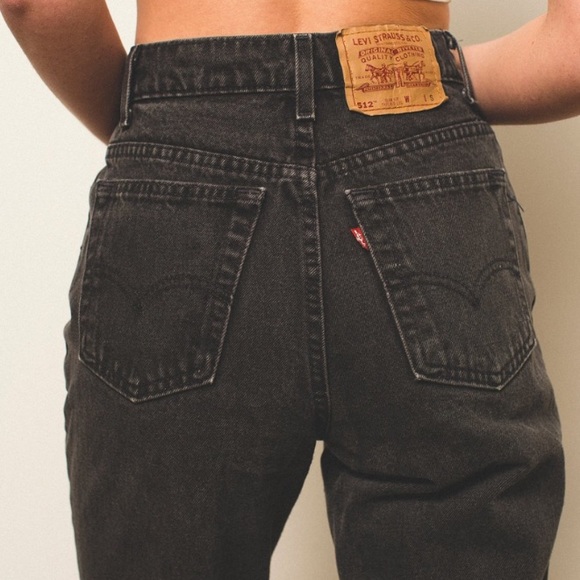 Levi's Denim - Levi's Vintage 512 Tapered Leg Slim Fit Jeans Blk